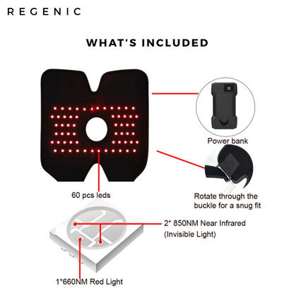 Regenic™ Red Light Elbow Wrap – Portable Wellness Support